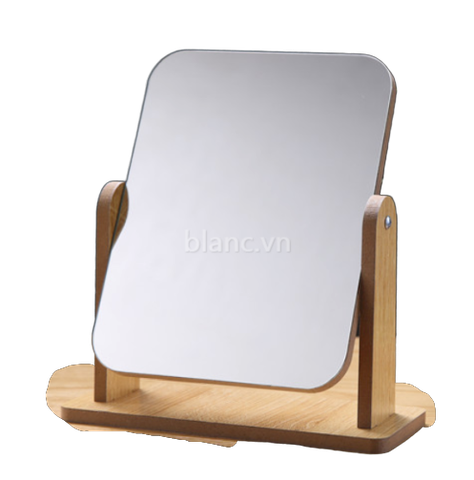 Gương trang điểm khung gỗ lớn
