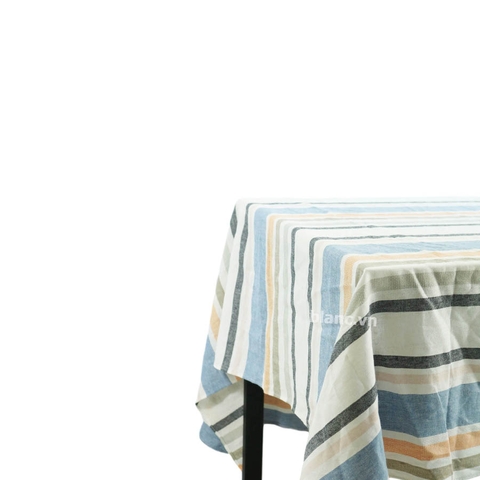 Khăn trải linen kẻ sọc 140 x 180