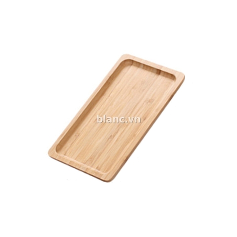 Khay gỗ tre chữ nhật 25 x 14