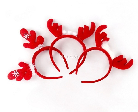 Set 3 bờm đỏ Noel