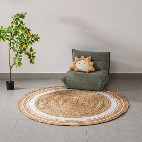 Thảm trải sàn Elysian Nâu dệt tay Ấn Độ