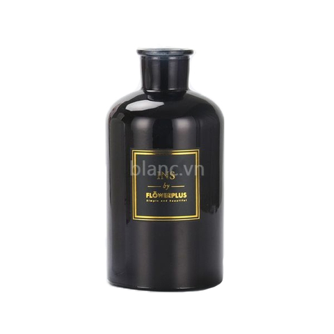 Bình thủy tinh đen dán chữ 500ml