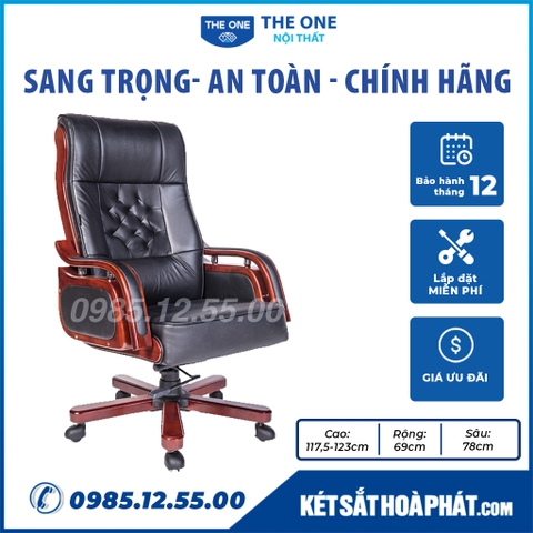 Thông số chi tiết ghế lãnh đạo Hòa Phát TQ09