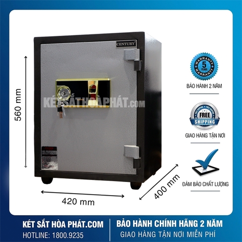 Két sắt chống cháy Century CF58VT vân tay