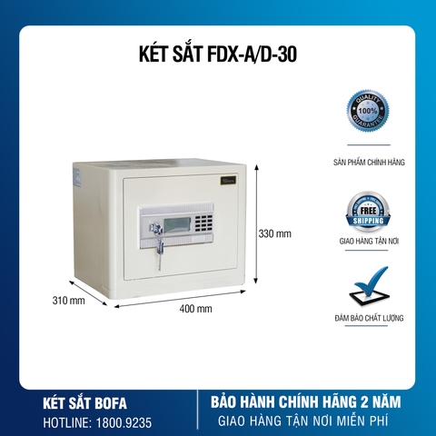 Két Sắt Mini Nhập Khẩu Bofa FDX-AD-30 Điện Tử Chính Hãng