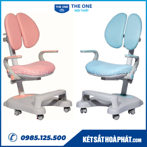 Ghế chống gù Hòa Phát GHS50 có 2 màu xanh và hồng