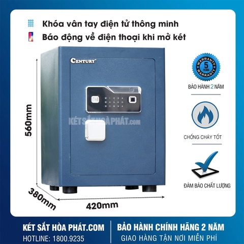 Két Sắt Century CF560VTDT PLUS Mới Nhất 2025 Có Cảnh báo điện thoại