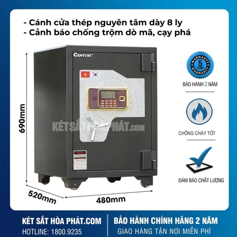 Két sắt điện tử siêu cường chống cháy Century SC125