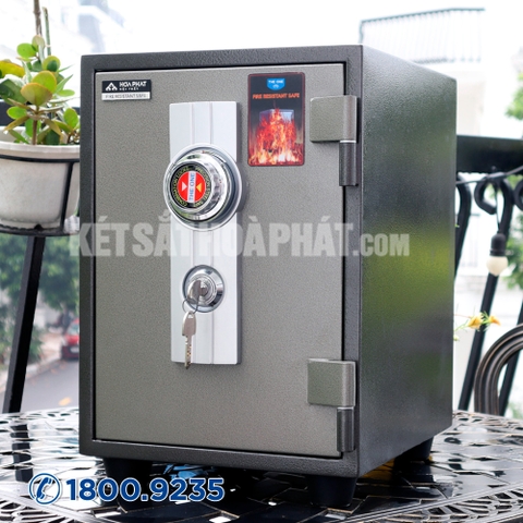 Két sắt Hòa Phát KS45D chống cháy khóa cơ đổi mã