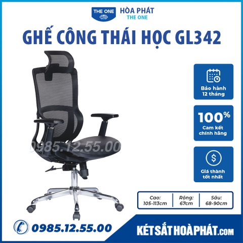 Thông số kỹ thuật ghế văn phòng GL342
