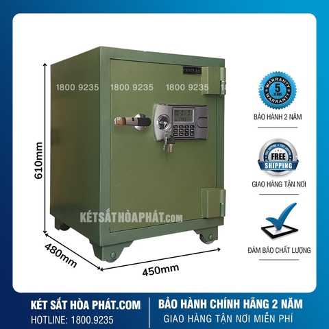 Két Sắt Century Điện Tử KV45DT Gia Đình Chống Cháy