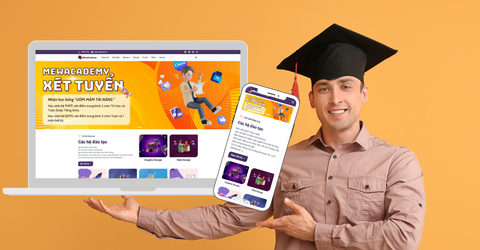 MewTheme giới thiệu mẫu giao diện mới Mew Academy - Giao diện giới thiệu cho khóa học, trường, lớp, trung tâm giáo dục - đào tạo. (Giao diện tắt mua bán sản phẩm và tài khoản người dùng)