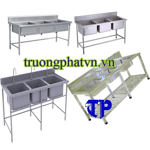 Chậu rửa Inox 3 Ngăn