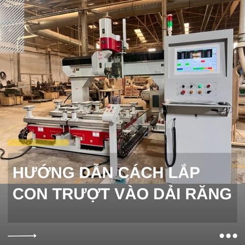 Hướng dẫn chi tiết cách lắp con trượt vào dải răng đơn giản
