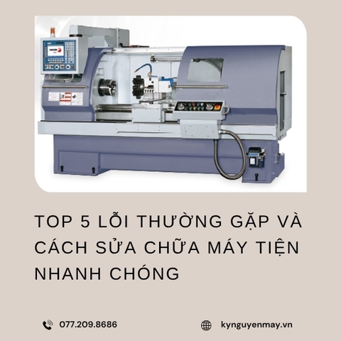 5 lỗi thường gặp về màn hình, bo mạch, băng máy và hộp số của máy tiện CNC