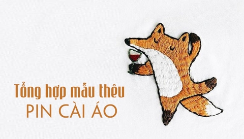 Tổng hợp các mẫu thêu pin cài áo