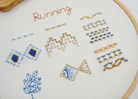 Mũi thêu đột thưa (Running Stitch) - Các biến thể và ứng dụng