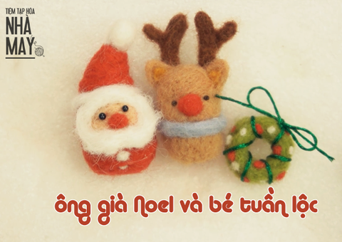 Len chọc: Hướng dẫn làm ông già Noel và bé Tuần Lộc đón Giáng Sinh