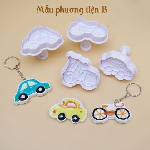 Set khuôn nhấn tạo hình - sinh vật biển B