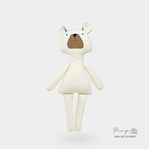 Phôi thú bông gấu nâu