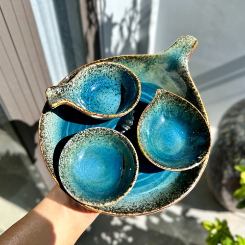 bát đĩa men đồi mồi