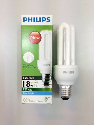 Bóng đèn compact Philips 18W - 3U