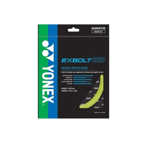 Dây Cước Căng Vợt Cầu Lông Yonex - EXBOLT 63 - Vỷ 10m - 0.63mm | BGXB63