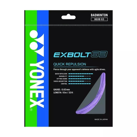 Dây Cước Căng Vợt Cầu Lông Yonex - EXBOLT 63 - Vỷ 10m - 0.63mm | EXBOLT63