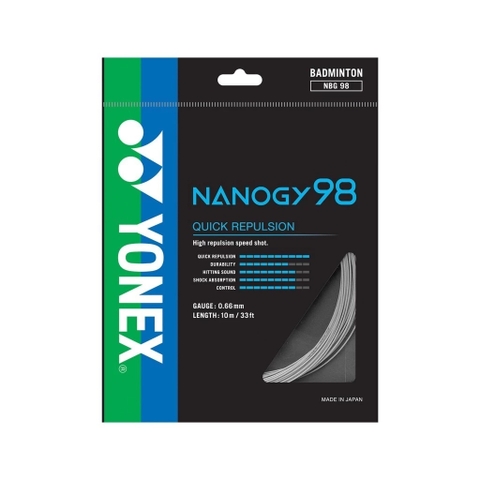 Dây Cước Căng Vợt Cầu Lông Yonex - NANOGY 98 - Vỷ 10m - 0.66mm | NBG98