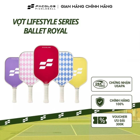 Vợt Pickleball Facolos Lifestyle Series – Ballet Royal Collection 16mm