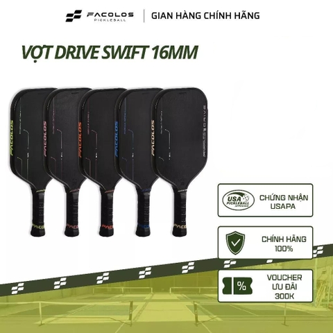 Vợt Pickleball Facolos Pro Series – Drive Swift Standard 16mm