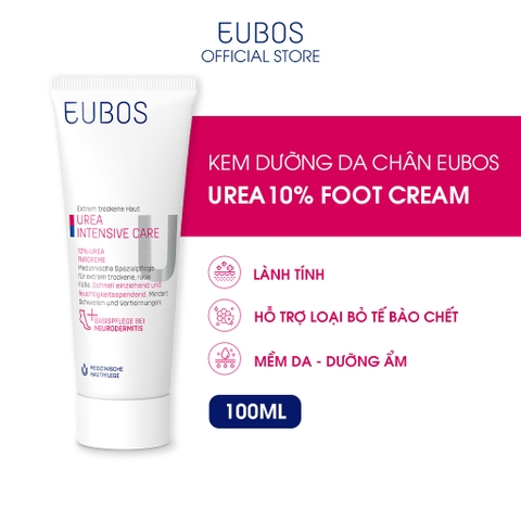 Kem dưỡng bàn chân ngừa da khô nứt nẻ EUBOS UREA 10% FOOT CREAM