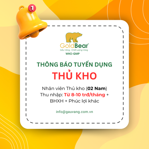 TUYỂN DỤNG THỦ KHO