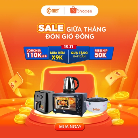 [SHOPEE] 15.11 - SALE GIỮA THÁNG, ĐÓN GIÓ ĐÔNG