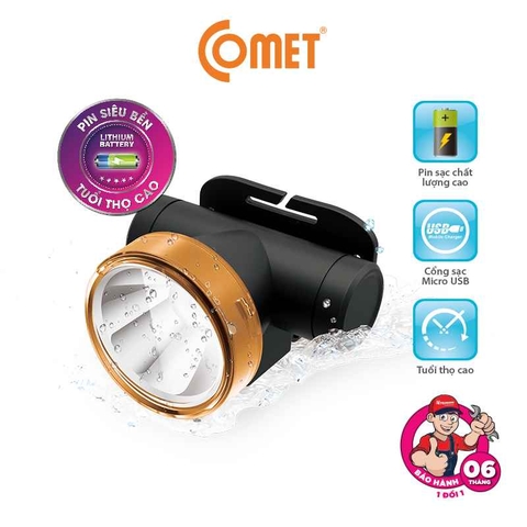 ĐÈN PIN ĐỘI ĐẦU LED ĐA NĂNG COMET CRT1614