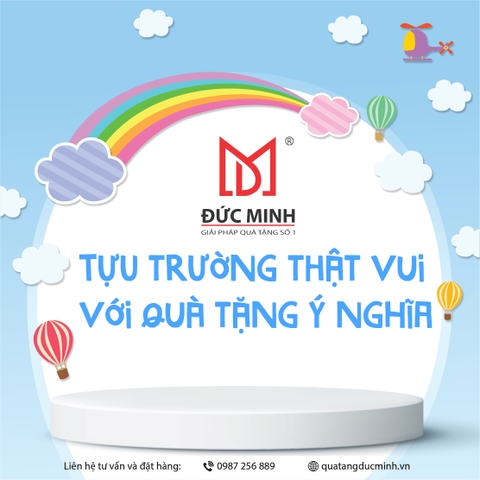 Quà tặng cho cơ sở giáo dục, trường học, trung tâm ngôn ngữ