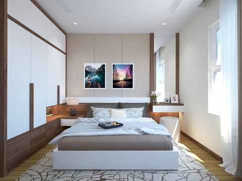 Phong cách thiết kế nội thất căn hộ 64m² nhà chị Duyên – Gold Season