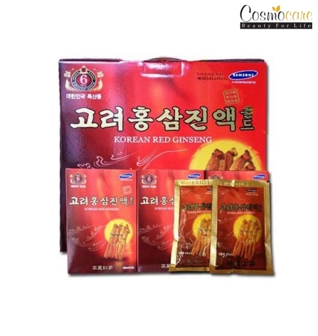 Nước Hồng sâm Korean Red Ginseng Gold Hàn Quốc hộp 30 gói x 80ml