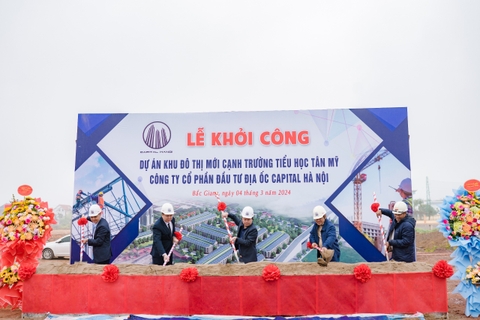 Lễ khởi công chính thức dự án Khu đô thị mới cạnh trường tiểu học Tân Mỹ - Bắc Giang