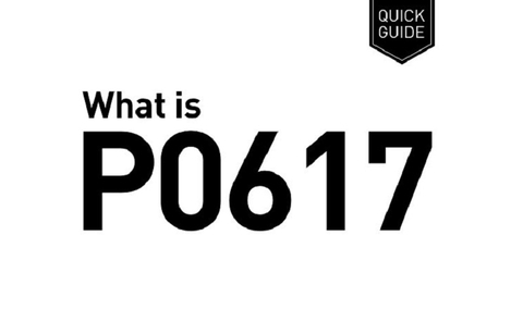 Mã lỗi P0617 code