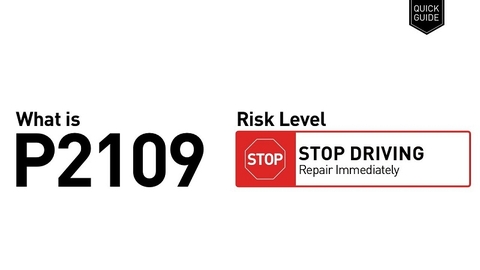 Mã lỗi P2109 code Lỗi cảm biến vị trí bướm ga/bàn đạp ga