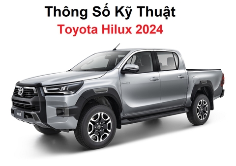 Thông Số Kỹ Thuật Toyota Hilux 2024