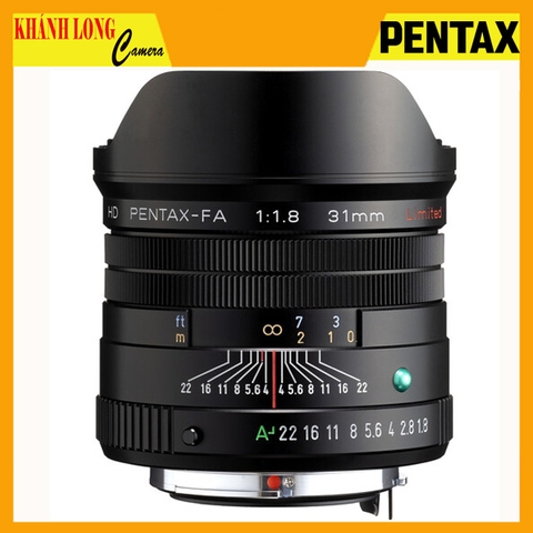 Ống Kính Pentax HD FA 31mm f/1.8 Limited (Black) - Chính hãng