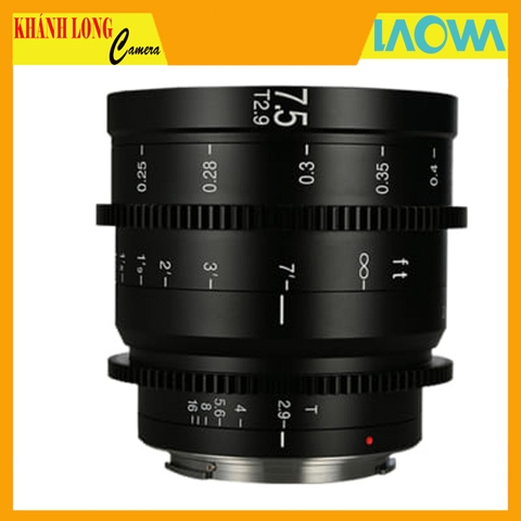 Laowa 7.5mm T2.9 Zero-D S35 Cine - BH 36 Tháng