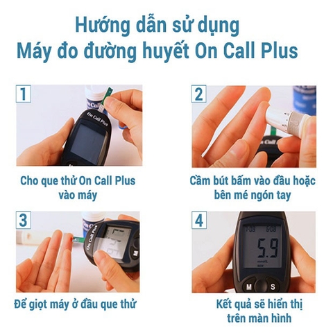 Hướng dẫn sử dụng máy đo đường huyết On Call Plus chi tiết nhất