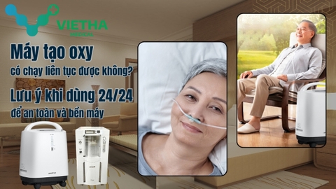 Máy tạo oxy có chạy liên tục được không? Lưu ý khi dùng 24/24 để an toàn và bền máy