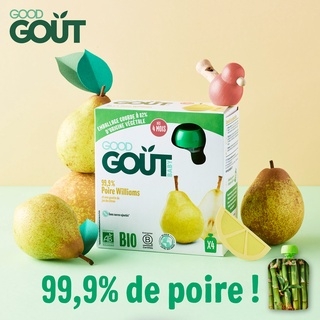 Trái cây nghiền Hữu cơ Good Gout cho bé từ 4, 6 tháng tuổi (85g)