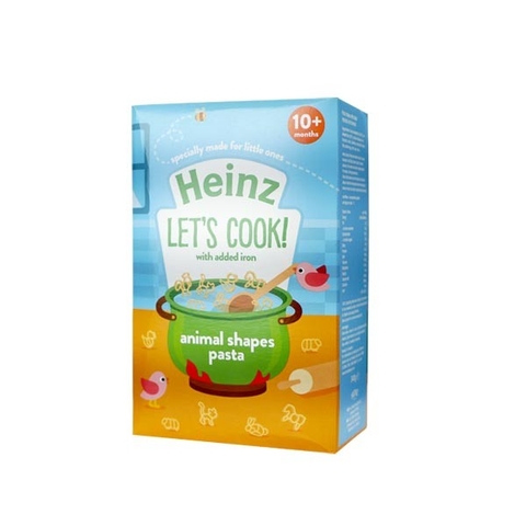 Nui hình thú Heinz bổ sung thêm sắt cho bé từ 10 tháng tuổi