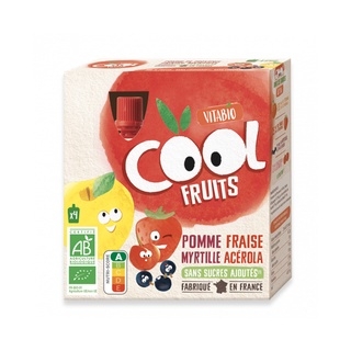 Trái cây nghiền hữu cơ Vitabio Cool dạng túi cho bé từ 6 tháng