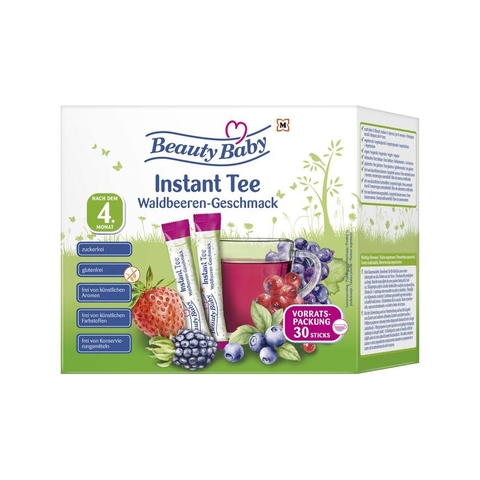 Trà trái cây hoà tan Beauty Baby cho bé 4 tháng dạng gói